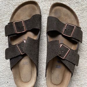 Brown Suede Birkenstocks